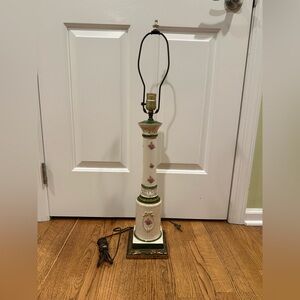 Vintage Italian Porcelain Table Lamp